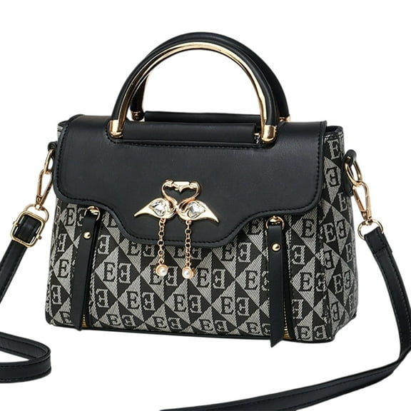 Women Zippered Compartments Purses and Handbags Top Handle Satchel Shoulder Bags Messenger Tote Bag for Ladie