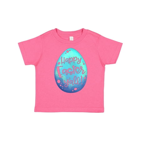 

Inktastic Happy Easter Y all with Blue Easter Egg Gift Toddler Boy or Toddler Girl T-Shirt