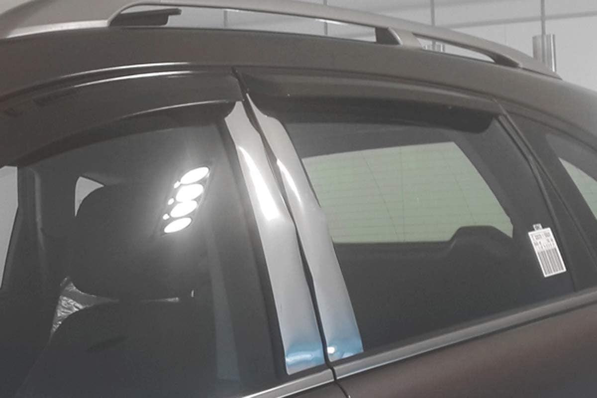 AUTOCLOVER Smoked Window Visor Deflector Sun Rain Vent Guard 4p compatible with 2012-2015 Captiva Sport