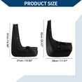 thumbnail image 3 of Unique Bargains Mud Flaps Splash Guards W/Mount  Accessories for BMW X6 2009-2017 Front and Rear Mud Guards 1 Set, 3 of 6