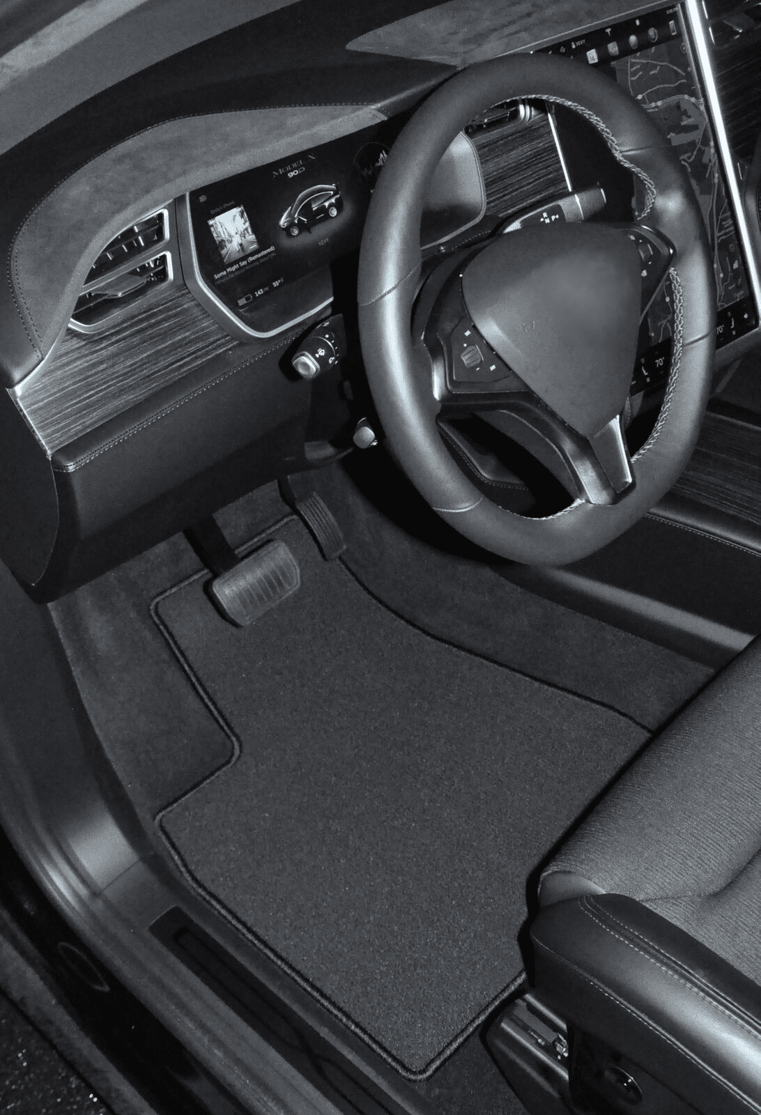 GGBAIlEY Black Classic Carpet Car Mats / Floor Mats, Custom Fit For Ford Explorer 2015-2019