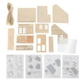 thumbnail image 1 of HILABEE 1/35 HO Scale Building Model Layout Scenery for Layout Scene Micro Landscape thatched roof, 1 of 9