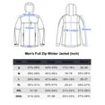 thumbnail image 3 of Little Donkey Andy Men's Lightweight Jacket Water Resistant Windbreaker Fleece Lined Warm Coat Iron Grey S, 3 of 3