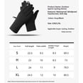 thumbnail image 5 of Outdoor waterproof, windproof, thickened and warm gloves, touch screen operation, cold resistant riding and skiing gloves - gray L, 5 of 5