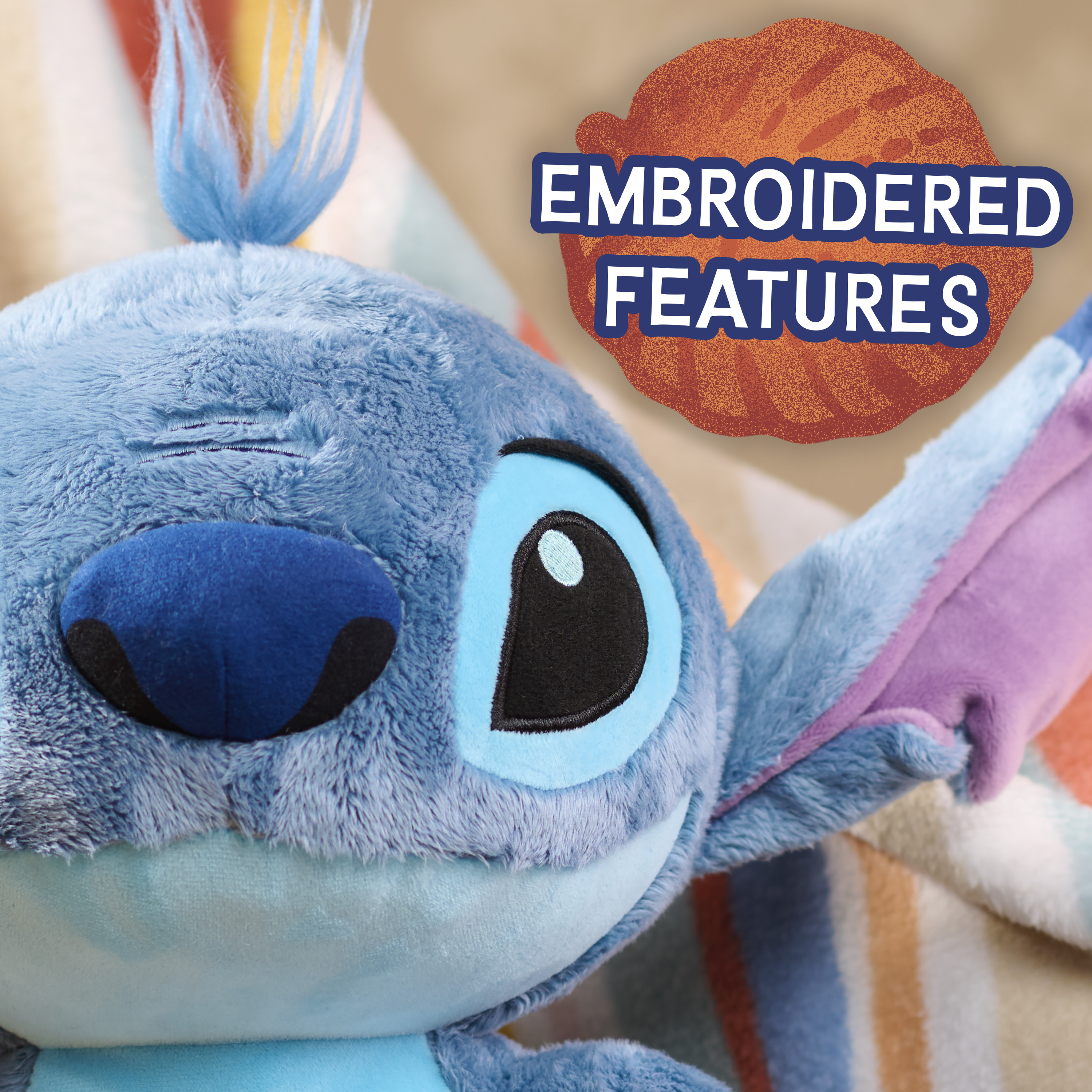 Disney Stitch 14-Inch Fuzzy Plush Stuffed Animal photo 3