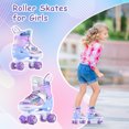 thumbnail image 2 of 4 Size Adjustable Light Roller Skates for Boys Girls Toddlers Beginners, 2 of 5