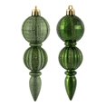 thumbnail image 1 of Vickerman 588581 - 5" Moss Green Glitter / Matte Finial Christmas Tree Ornament (Set of 6) (M183664), 1 of 1