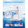 thumbnail image 3 of VEVOR Commercial Ice Shaver 220LBS/H Electric Snow Cone Maker Ice Crusher White, 3 of 9
