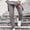 Gray, variant on Mens Cargo Pants Relaxed- Slim Color Coded leggings drawstring Workout Sports Casual Outdoor Fall and Winter Casual Gray Cargo Pants Size S
