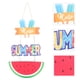 thumbnail image 3 of Colgante de madera con diseño de paleta de sandía de verano, adorno colgante de madera de Hola Verano, decoración de verano, 3 of 7