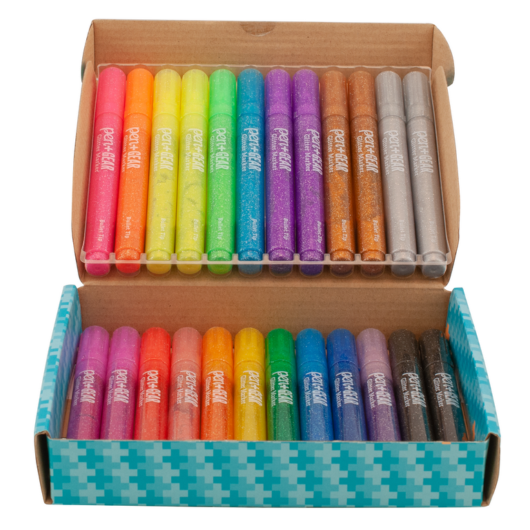 Pen + Gear Glitter Markers, Assorted Colors, 24 Count 