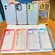 thumbnail image 3 of Funda A Prueba De Golpes Para iPhone 11 12 Pro Max Macaron Color + De Silicona De TPU Transparente, 3 of 4