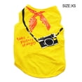 thumbnail image 3 of Methold Ropa para cachorros Sin hebillas Suministros para mascotas Camisa para mascotas Chaleco a rayas para perros Disfraces exquisitos lindos Traje Ropa para mascotas Amarillo brillante XS Methold PT003724-09B, 3 of 6