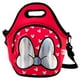 thumbnail image 1 of Bolsa de Almuerzo Ambient 21 Neopreno Roja Diseño Moño Holográfico de Minnie Mouse, 1 of 3