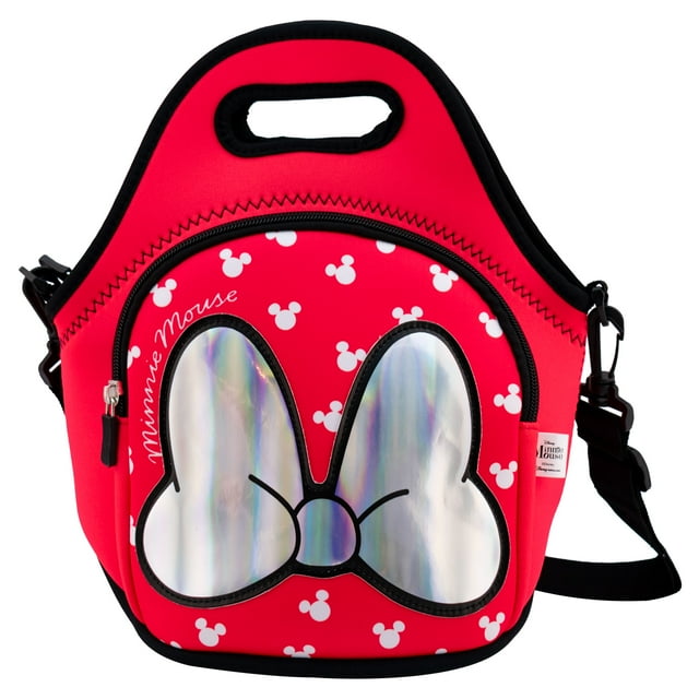 Bolsa de Almuerzo Ambient 21 Neopreno Roja Diseño Moño Holográfico de Minnie Mouse