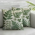 thumbnail image 3 of GOSMITH Throw Pillow Cover Green Leaf Floral in Vintage Style Leaves and Herbs Boxwood Seeded Eucalyptus Fern Maidenhair Decorative Pillow Case Home Decor Square Pillowcase, 3 of 5