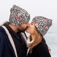 thumbnail image 5 of Pofeuu Rose Mix Leopard 3 Print Beanie Hat for Men Women Knit Winter Hat Warm Cuffed Skull Beanie Slouchy Soft Unisex, 5 of 6