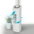thumbnail image 2 of Optimus F-7348WH 14 Inch Portable Ultra-Slim Desktop Tower Fan in White, 2 of 5