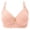 Pink, variant on Bras for Women 3/4 Cup Wireless Minimizer for Large Bust Bra with Adjustable Strap Plaid Print Floral Pendant Everyday Support Underwear