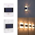 thumbnail image 1 of 4 Pcs Solar Wall Light Wall Washing Light Illuminate Outdoor Sunlight Lamp Waterproofing Modern Decor For Home Garden Porch, 1 of 8