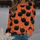 thumbnail image 2 of Sudadera de manga larga para mujer, blusa con estampado de costura y blusas sueltas Pompotops gfhjh3212, 2 of 5