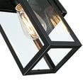 thumbnail image 4 of 13.78" Outdoor Light Fixtures Wall Mount Outdoor Lighting Matte Black Exterior Wall Light for Porch, House, Hallway, Garage, Doorway E26 2-Pack, 4 of 7