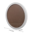 thumbnail image 2 of LABSERRON White Wooden Round Photo Frame with Artistic Circular Design for Wall Mounted Living Room Decor, 2 of 6