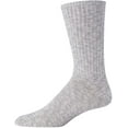 thumbnail image 4 of Calvin Klein Men's Cotton Classic Crew Socks 3-Pack, Charcoal/Black/Oxford, Large, 4 of 7