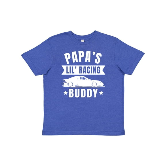 Inktastic Papas Lil Racing Buddy Youth T-Shirt