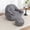 Dark Gray, variant on Noble House Elijah Faux Fur Bean Bag Chair with Ottoman Set, Comfy Stuffed Floor Lounge Sofa with Back Support, Green