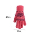 thumbnail image 2 of Guantes de invierno con pantalla táctil para mujer y niña, guantes de punto suaves y cálidos, 2 of 5