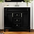 thumbnail image 2 of 36 - inch Bathroom Storage Cabinet | Ample Storage for Toiletries | Exquisite Roman Leg and Textured Handle | Solves Bathroom Clutter Problem, 2 of 7