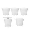 thumbnail image 4 of 5 Pack Orchid Pots with Holes Clear Plastic Orchid Pots Small Medium Large XL, 4 of 10