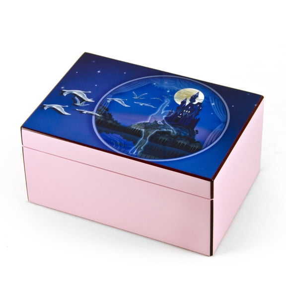 Hi-Gloss Pink and Purple Enchanted Ballet Musical Jewelry Box By Twinkle™ - Can't Take My Eyes Off You