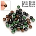 thumbnail image 5 of Splihome 50 Pcs Perles de Pêche à la Carpe Rondes en Caoutchouc Souple Flottant 6/8Mm Noir, 5 of 5