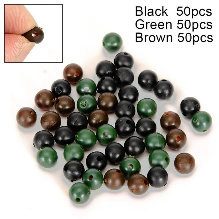 SUPERFINDINGS About 660Pcs 6 Colors 3 Sizes Fishing Bead Round