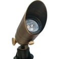 thumbnail image 3 of Professional Quality 12V Outdoor Landscape Light, Constructed of Solid Brass. Mini-SPOT MR11 12V Fixture Wire and Spike, 3 of 8