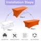 thumbnail image 3 of Mantel ABCCANOPY Spandex para mesa rectangular para hogar de 6 pies, 3 of 6