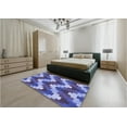thumbnail image 4 of Ahgly Company Indoor Rectangle Patterned Deep Periwinkle Purple Area Rugs, 5' x 7', 4 of 6