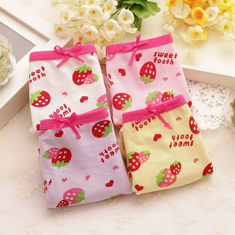 Buy Babyhug 100% Cotton Panties Stripes & Floral Print Pack of 3 Pink & Red  for Girls (9-12Months) Online in India, Shop at  - 12985832