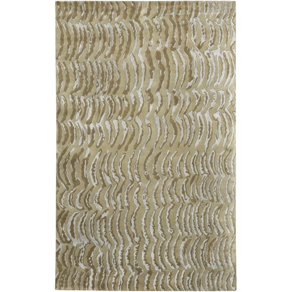 Hauteloom Orwell Wool Living Room, Bedroom Area Rug - Farmhouse - Gray, Arctic Stone, Dark Brown - 4' x 6'