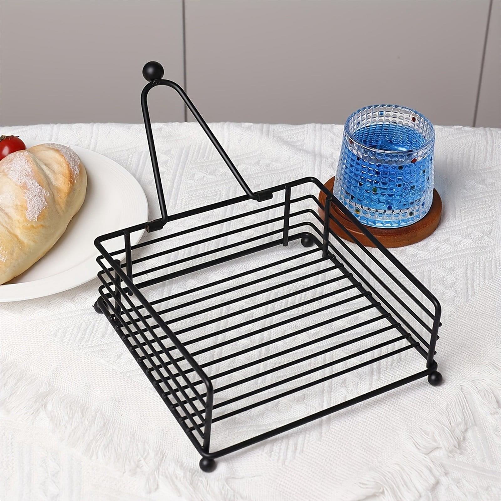 Inerposs Iron Napkin Holder, Metal Tissue Storage, Decorative Tissue Dispenser, Stylish Paper Napkin Organizer for Home, Café, and Restaurant