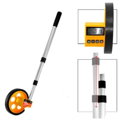 lcd digital walking rolling tape measure wheel walmart com