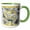 Green/White, variant on 3drose, Rhode-island State Flag, 11oz Two-tone Black Mug