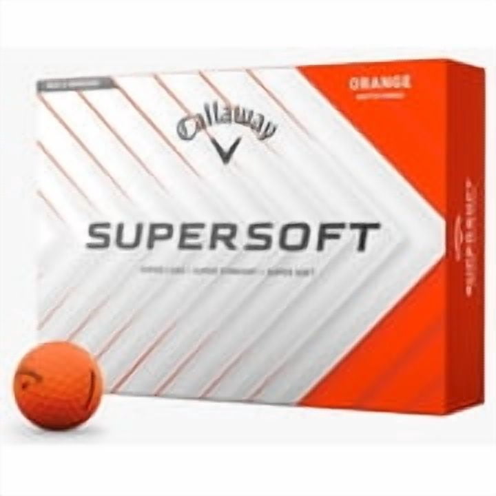 (2 pack) Callaway SuperSoft 2025 Golf Balls, Orange, 12pk