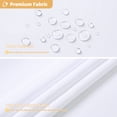 thumbnail image 6 of FRAMICS Yellow Scalloped Shower Curtain Sets with Rug, 14 Piece Fabric Bathroom Sets with Hooks, Heavy-Duty & Waterproof, 72" x 72", 6 of 10