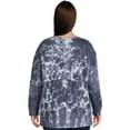 thumbnail image 3 of Terra & Sky Women's Plus High-Low French Terrycloth Sweatshirt, 3 of 5
