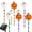 D-16in, variant on Halloween Decorations Outdoor Solar Pumpkin Bat Ghost Garden Stake Lights, 16 in 6-Pack Solar Halloween Lights Waterproof for Outside Home Patio Yard Pathway Grave Lawn Porch Party Decor