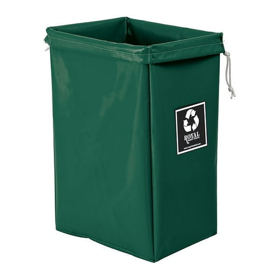 Royal Basket Trucks vinyl Enviro Hamper Bag Green G00-EEX-EBN