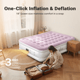 thumbnail image 5 of iDOO 18" Queen Size Air Mattress with Built-in Pump, Quick Self-Inflation/Deflation in 3 Mins, 700lb MAX, 5 of 8